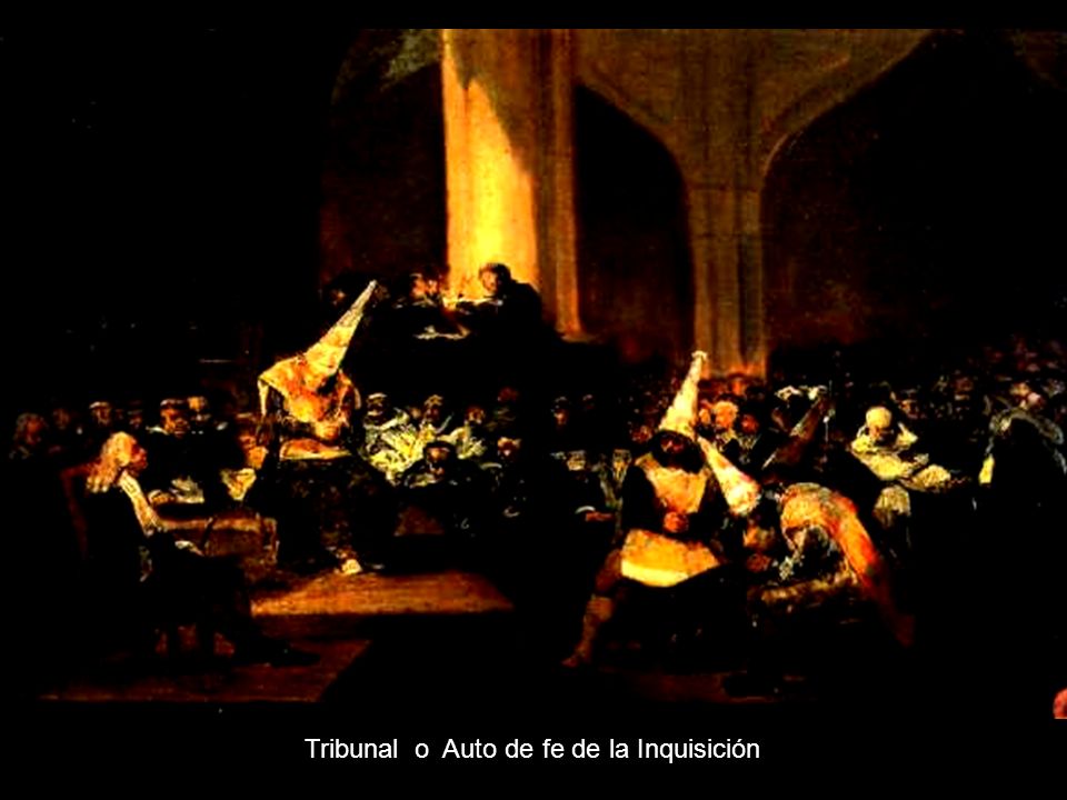 Ferdinands VII Tribunal o Auto de fe de la Inquisición