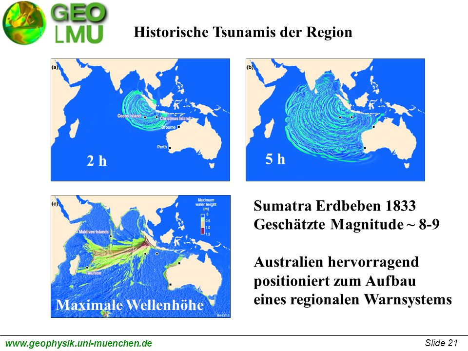 Historische Tsunamis der Region