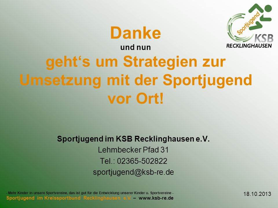 Sportjugend im KSB Recklinghausen e.V.