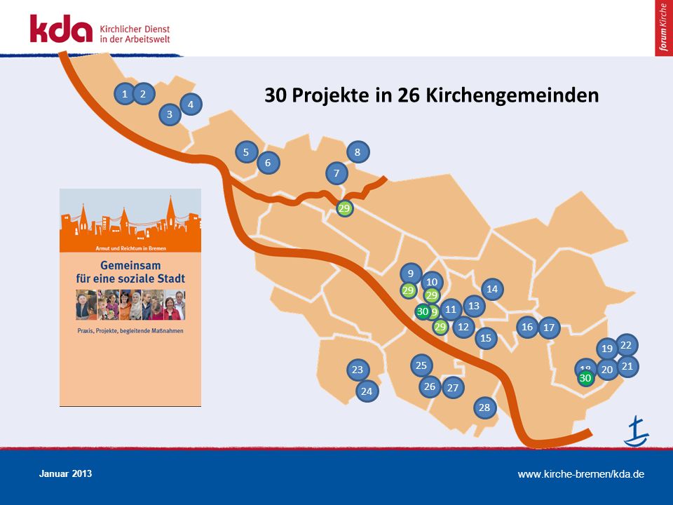 30 Projekte in 26 Kirchengemeinden