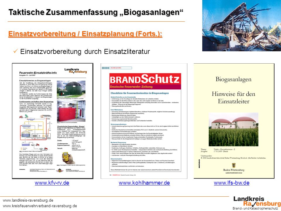 Taktische Zusammenfassung „Biogasanlagen
