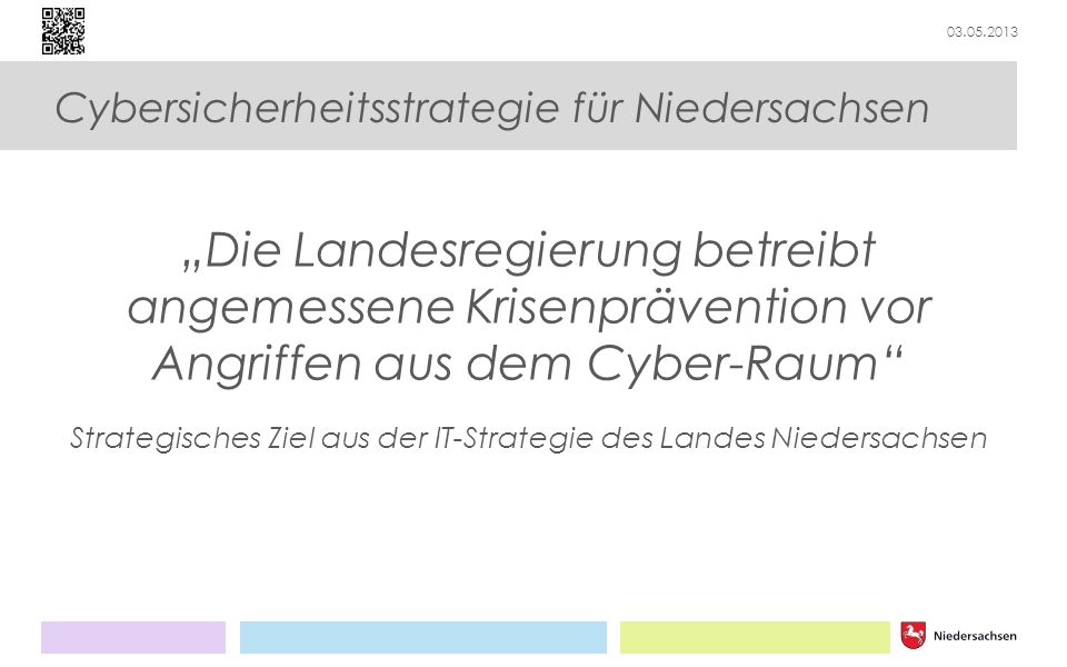 Strategisches Ziel aus der IT-Strategie des Landes Niedersachsen