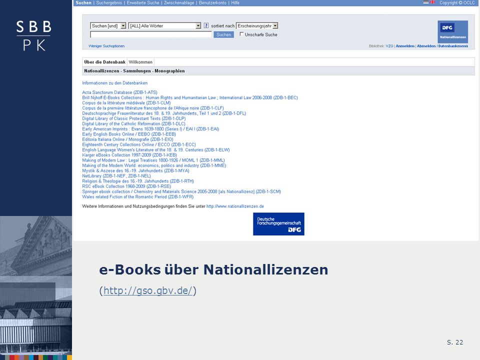 e-Books über Nationallizenzen