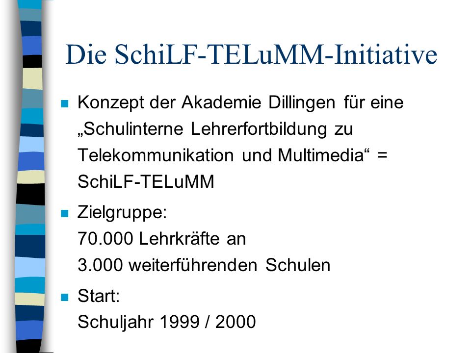 Die SchiLF-TELuMM-Initiative
