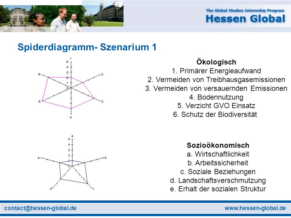 Spiderdiagramm- Szenarium 1