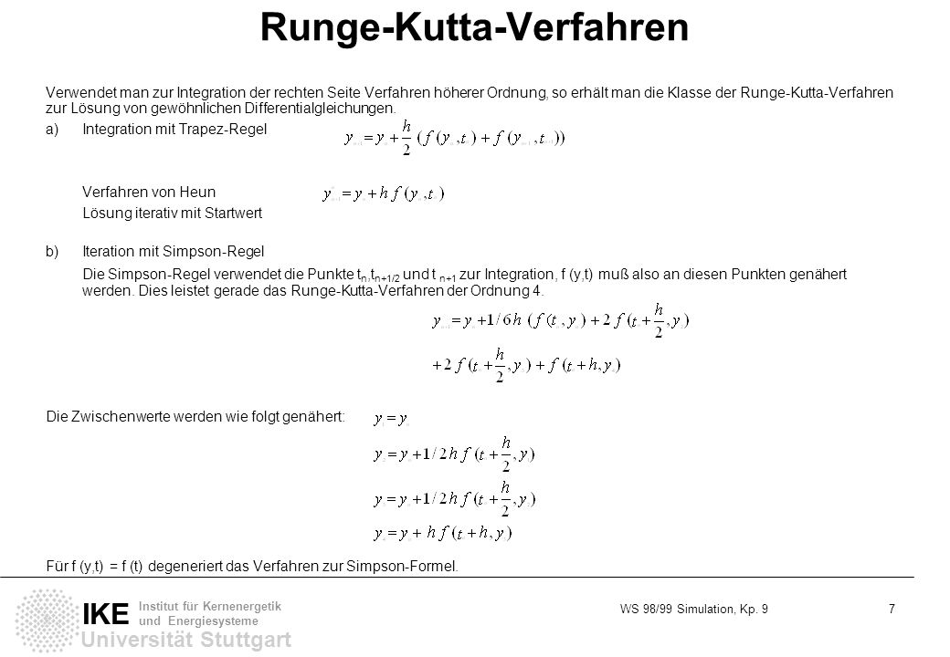 Runge-Kutta-Verfahren