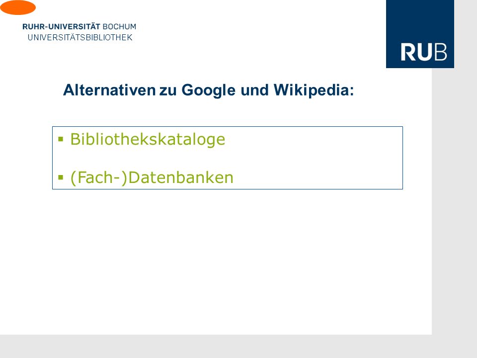 Alternativen zu Google und Wikipedia: