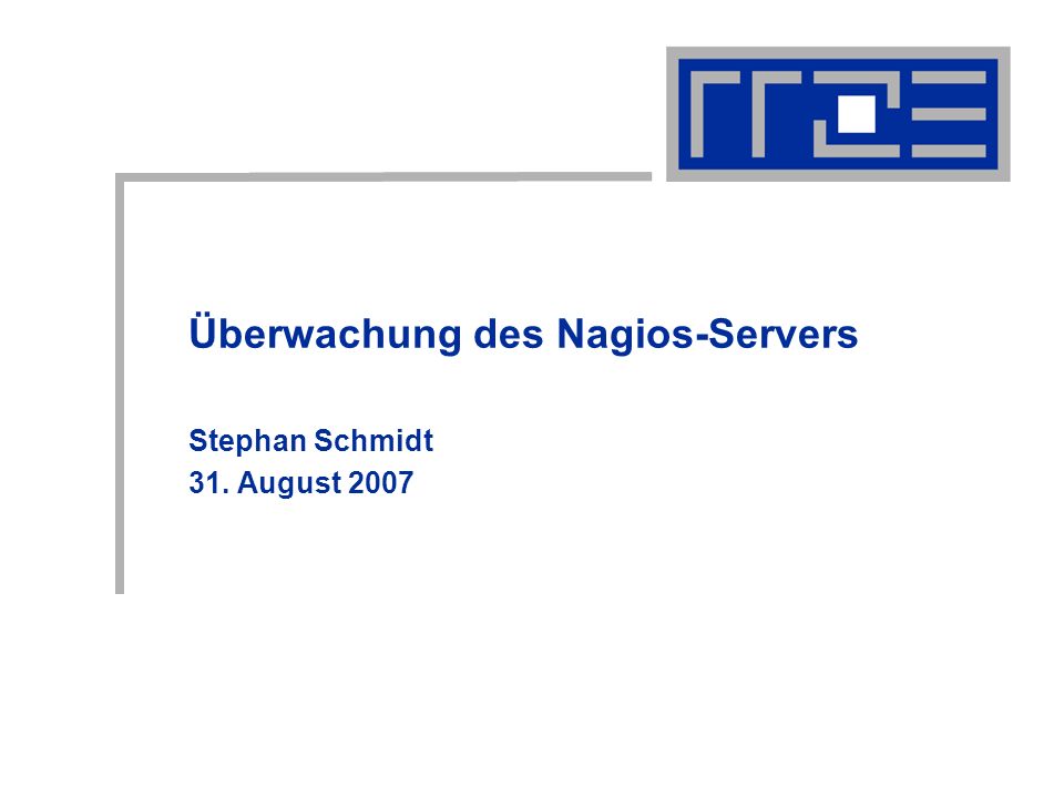 Überwachung des Nagios-Servers