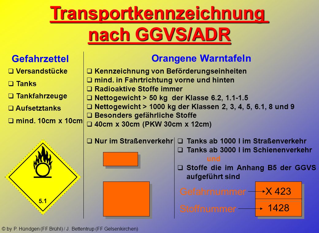 Transportkennzeichnung