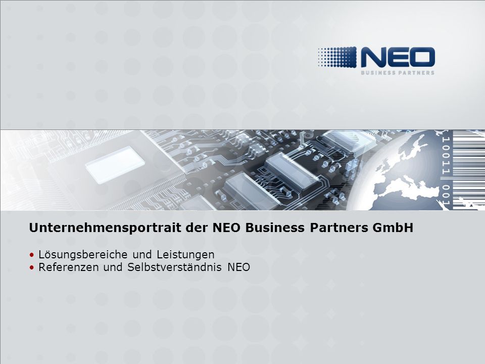 Unternehmensportrait der NEO Business Partners GmbH