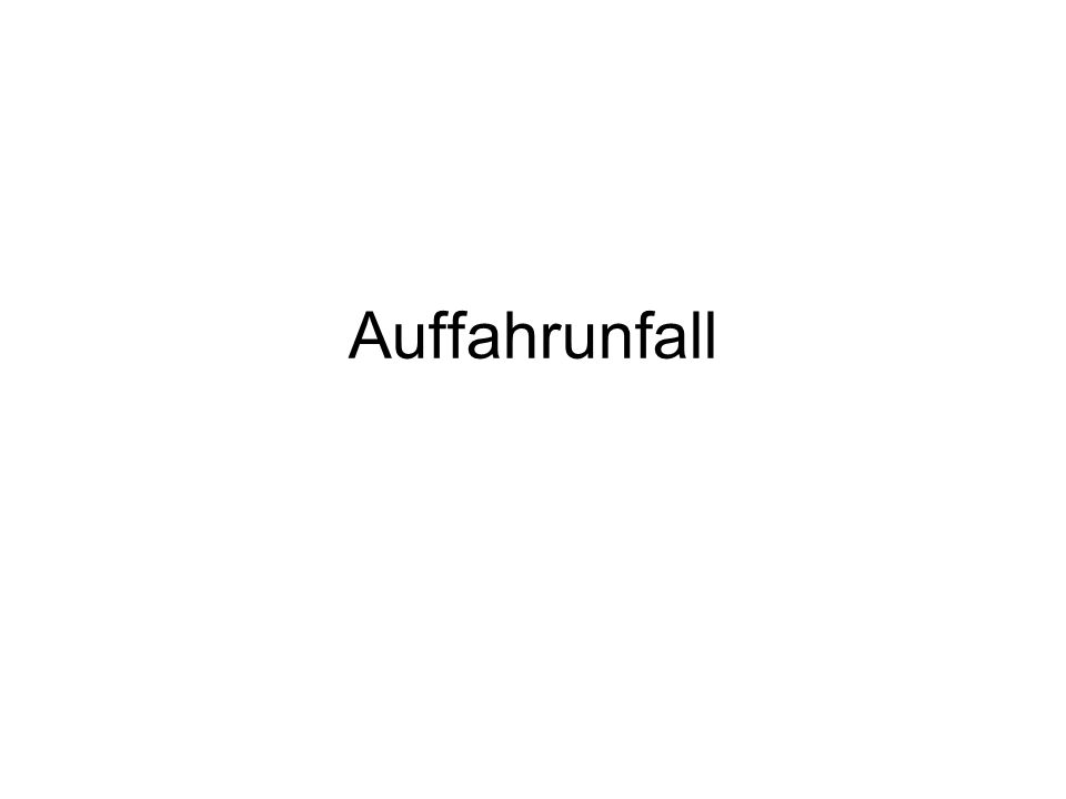Auffahrunfall