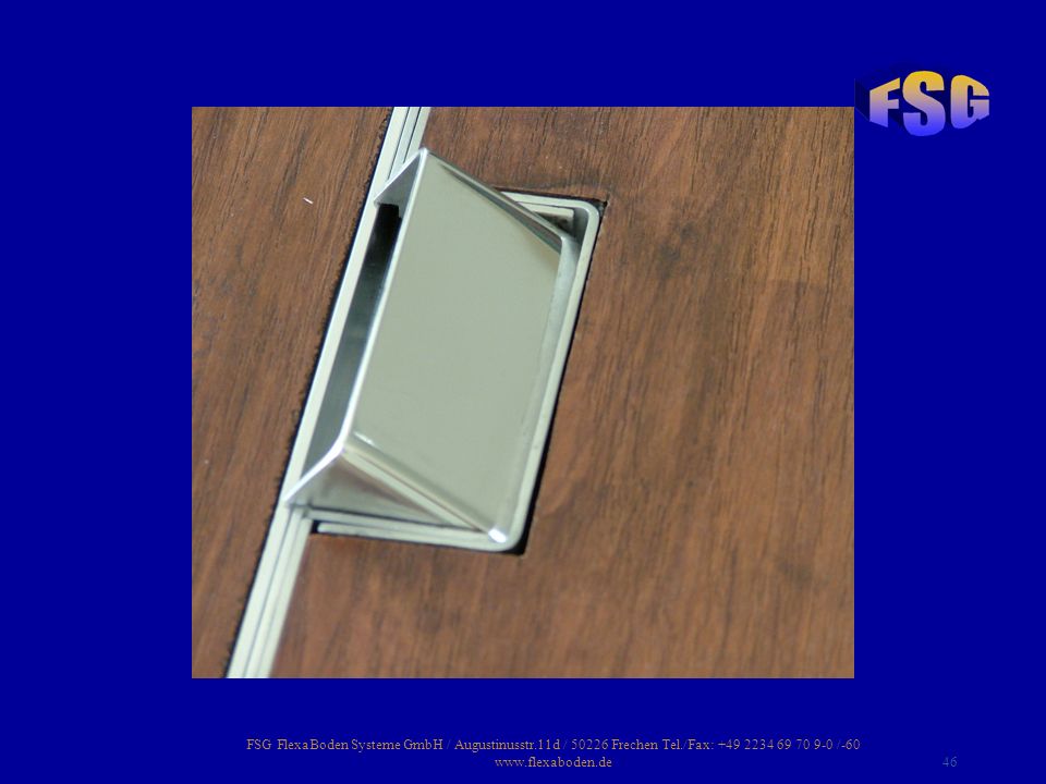 FSG FlexaBoden Systeme GmbH / Augustinusstr. 11d / Frechen Tel
