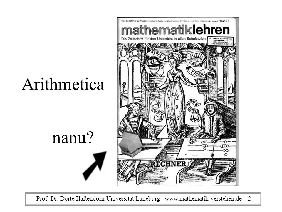 Arithmetica nanu Prof. Dr. Dörte Haftendorn Universität Lüneburg   2