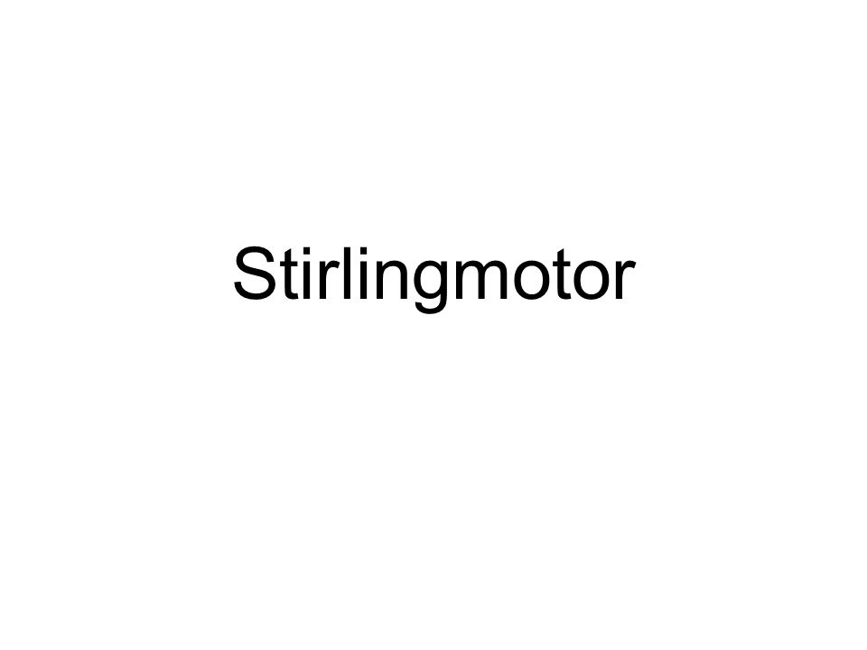 Stirlingmotor