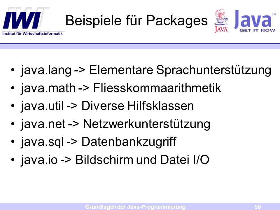 Beispiele für Packages