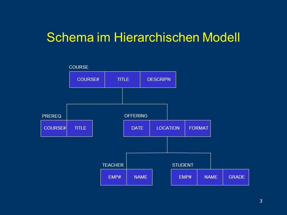 Schema im Hierarchischen Modell