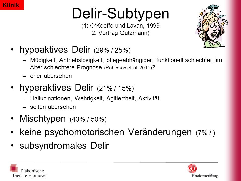 Delir-Subtypen (1: O‘Keeffe und Lavan, : Vortrag Gutzmann)