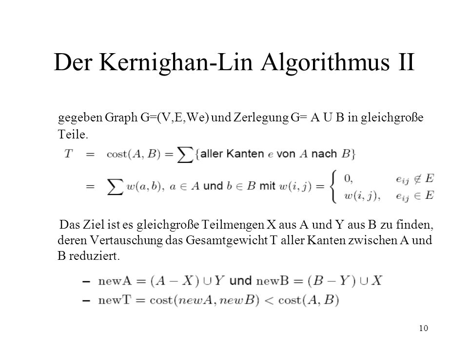 Der Kernighan-Lin Algorithmus II