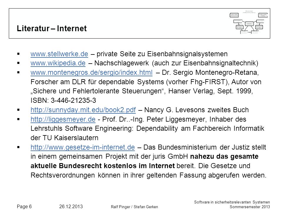 Literatur – Internet   – private Seite zu Eisenbahnsignalsystemen.