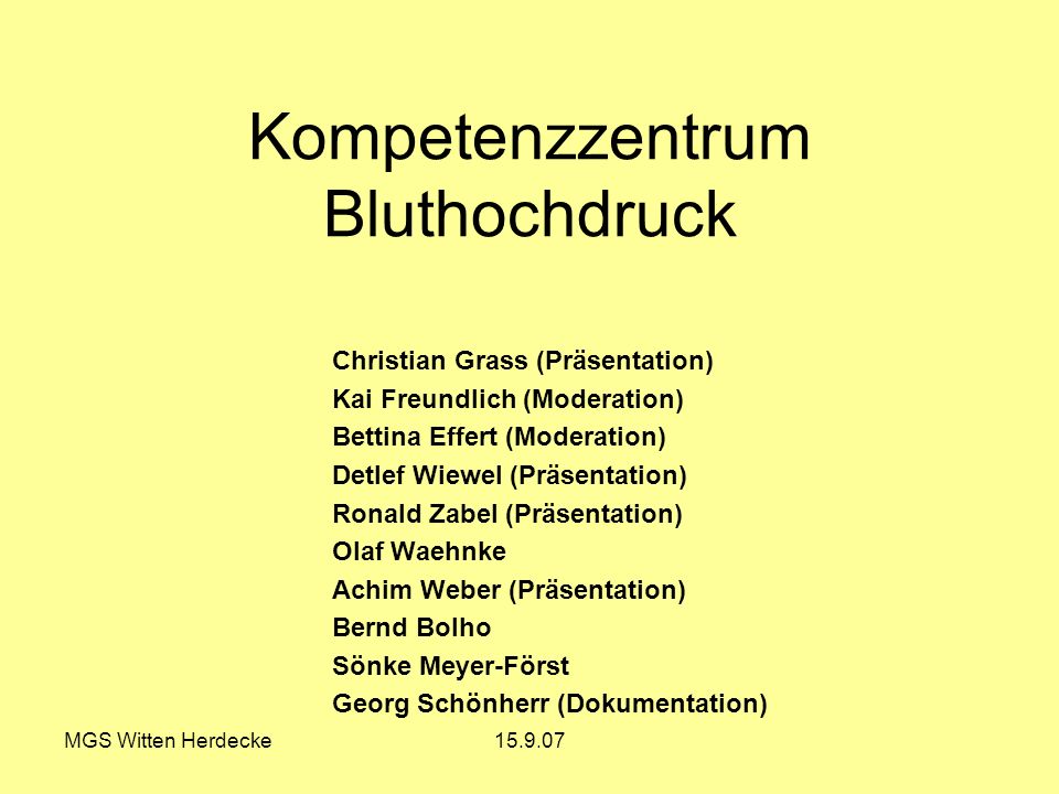 Kompetenzzentrum Bluthochdruck