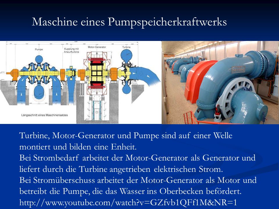 Maschine eines Pumpspeicherkraftwerks