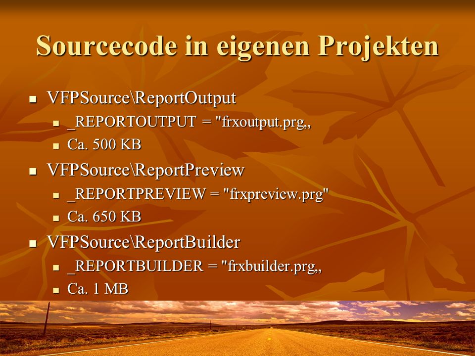 Sourcecode in eigenen Projekten