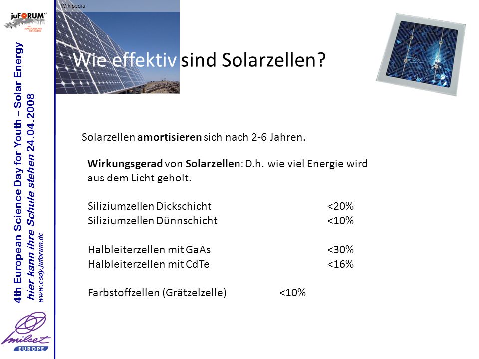 Wie effektiv sind Solarzellen