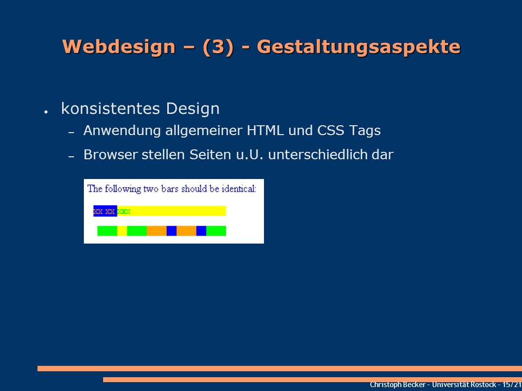 Webdesign – (3) - Gestaltungsaspekte