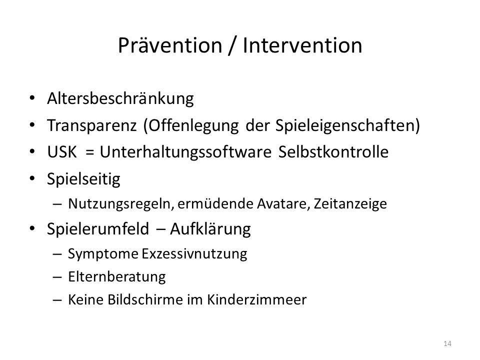 Prävention / Intervention