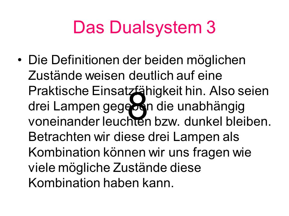 Das Dualsystem 3