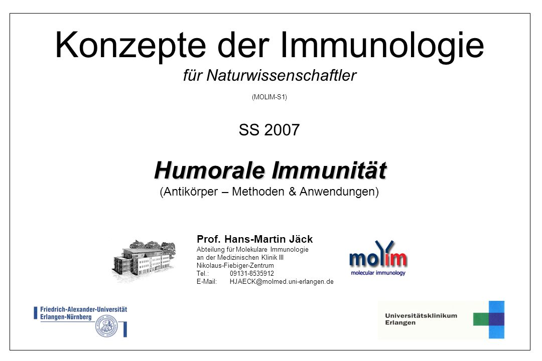 Konzepte der Immunologie