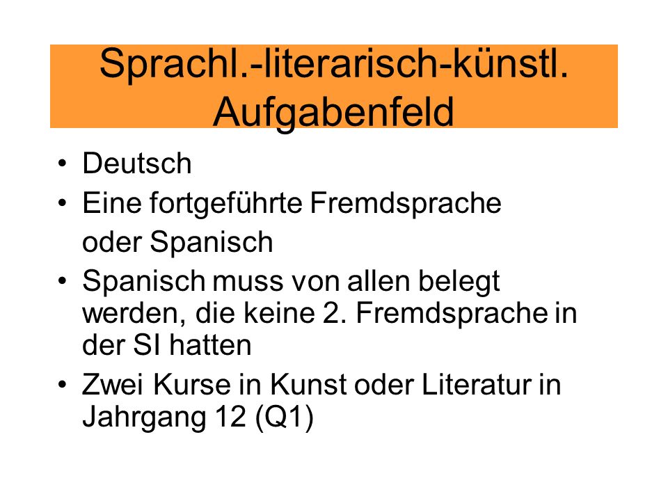 Sprachl.-literarisch-künstl. Aufgabenfeld