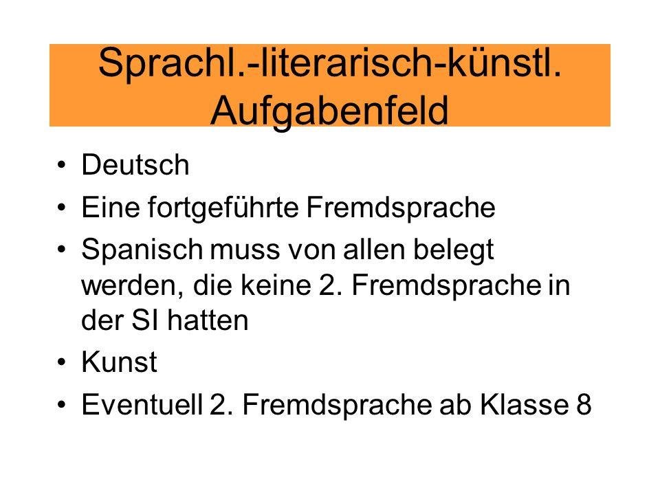 Sprachl.-literarisch-künstl. Aufgabenfeld