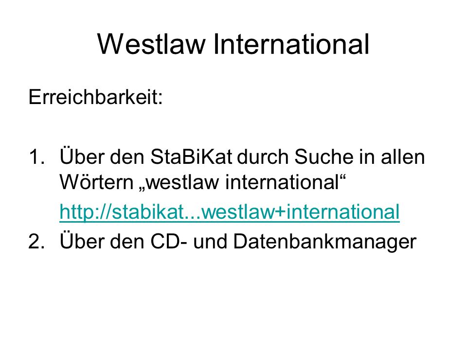 Westlaw International