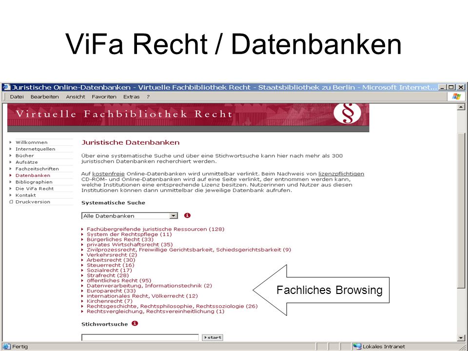 ViFa Recht / Datenbanken