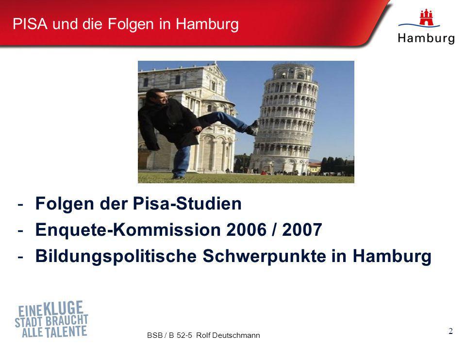 PISA und die Folgen in Hamburg
