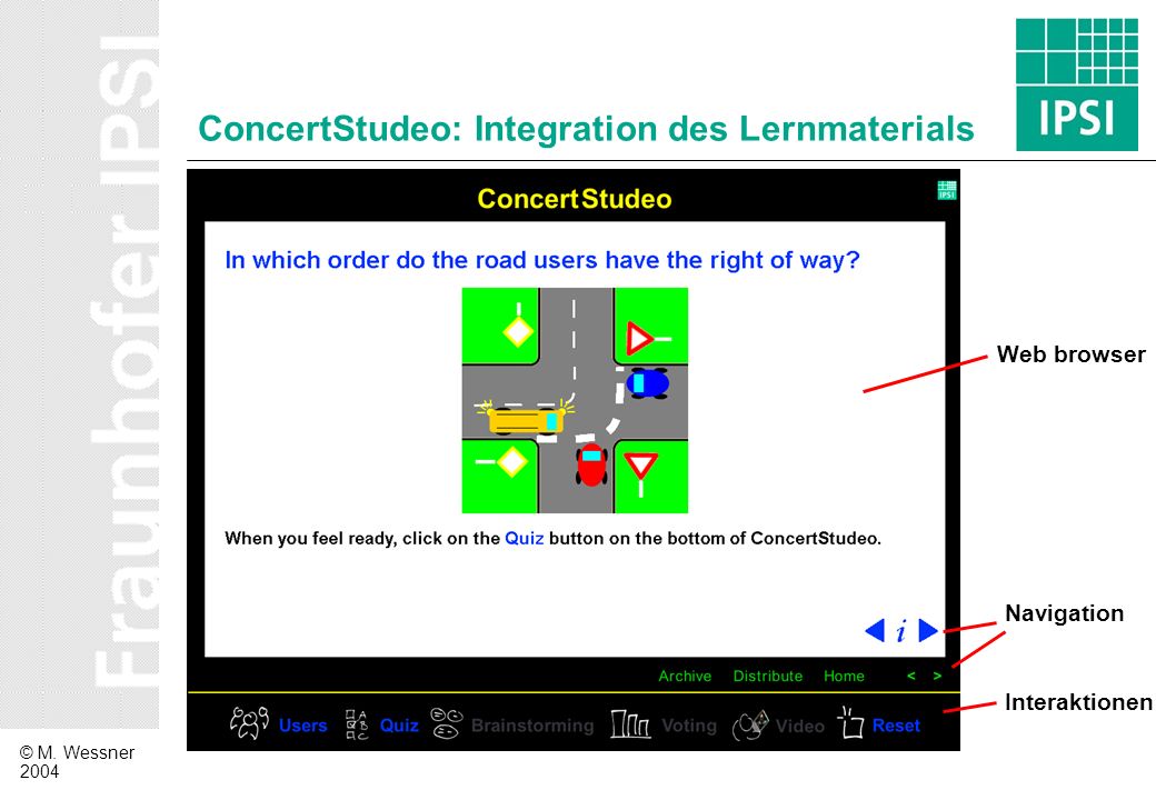 ConcertStudeo: Integration des Lernmaterials