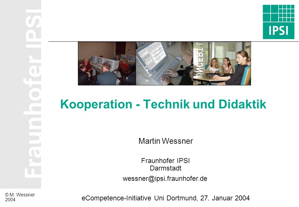 Kooperation - Technik und Didaktik