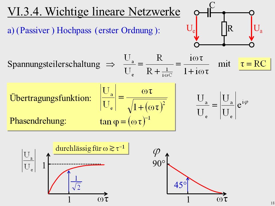 VI.3.4. Wichtige lineare Netzwerke
