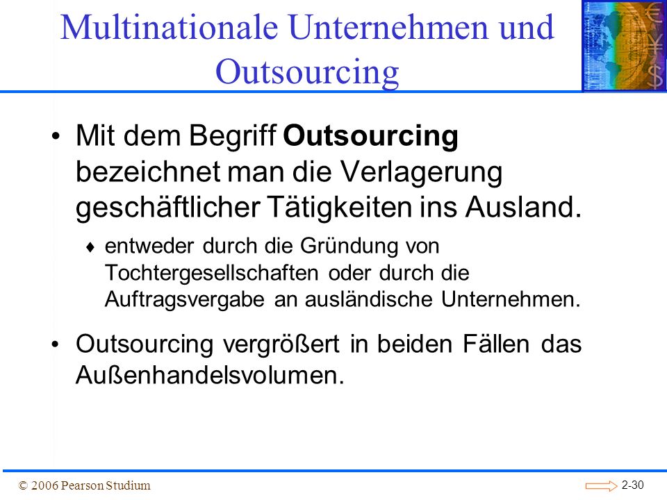 Multinationale Unternehmen und Outsourcing