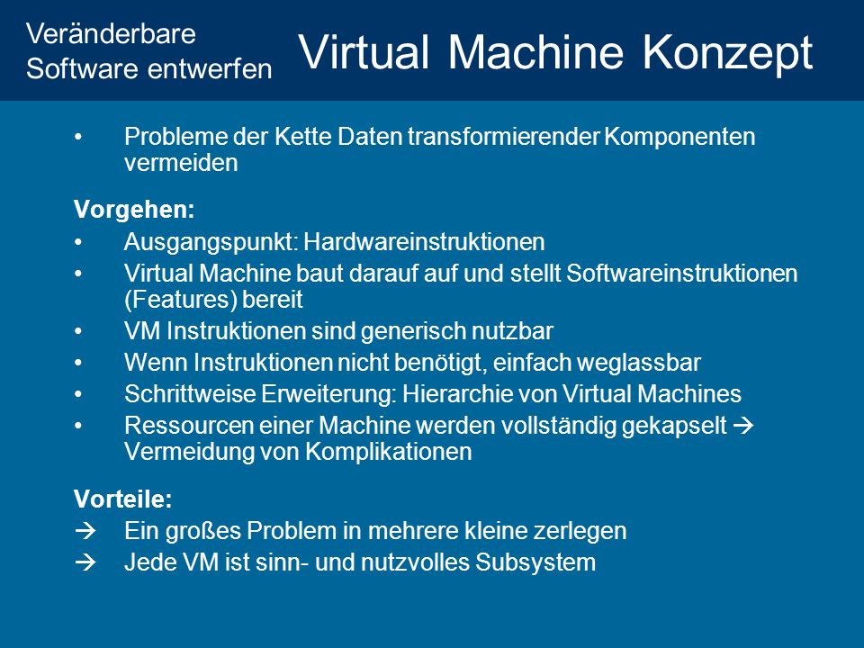 Virtual Machine Konzept