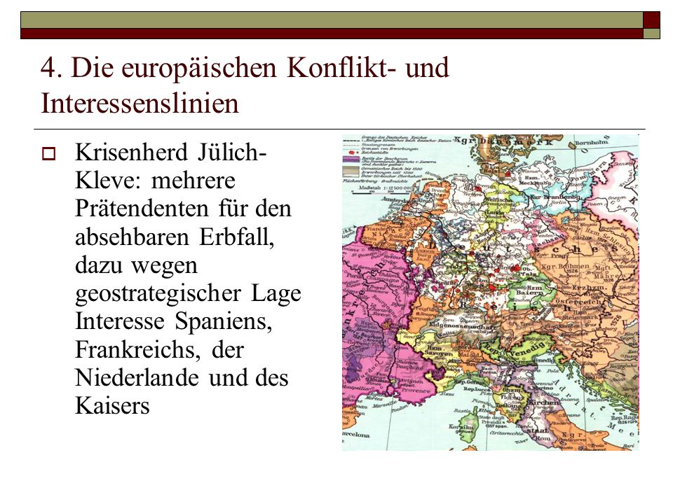 4. Die europäischen Konflikt- und Interessenslinien