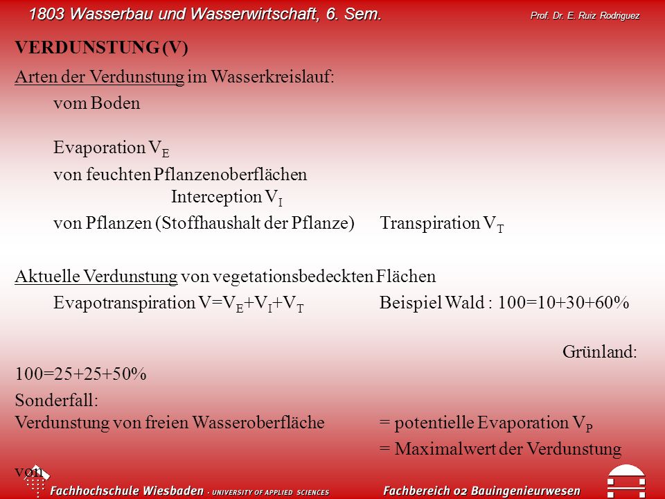 Vorlesung Wasserbau und Wasserwirtschaft ppt herunterladen