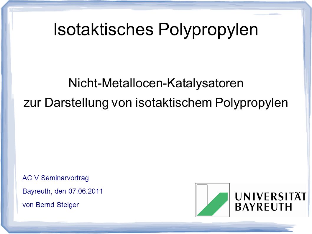Isotaktisches Polypropylen