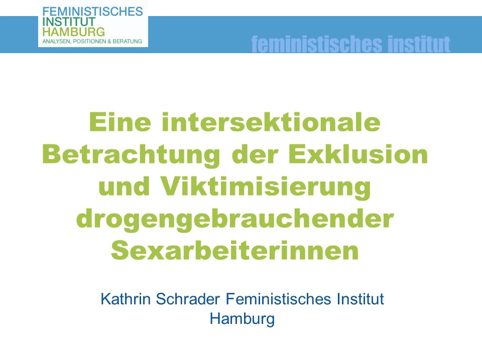 Kathrin Schrader Feministisches Institut Hamburg
