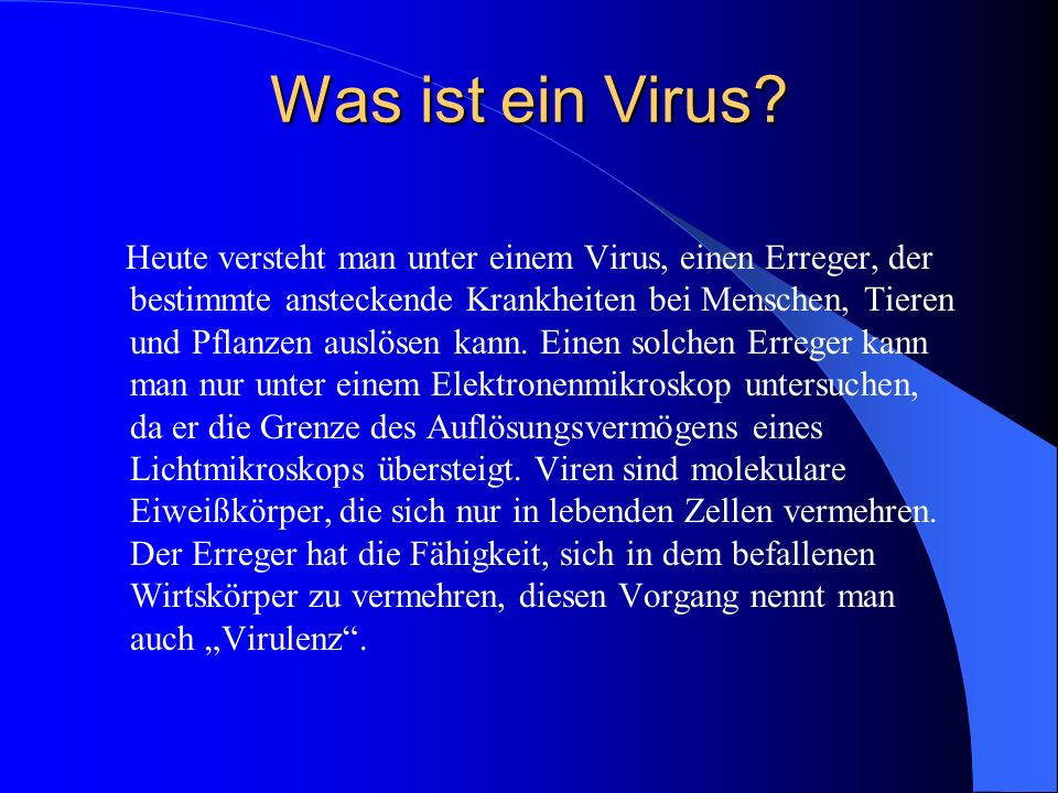 Was ist ein Virus