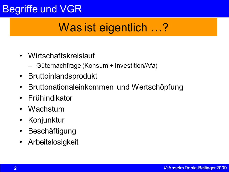 Was ist eigentlich … Wirtschaftskreislauf Bruttoinlandsprodukt