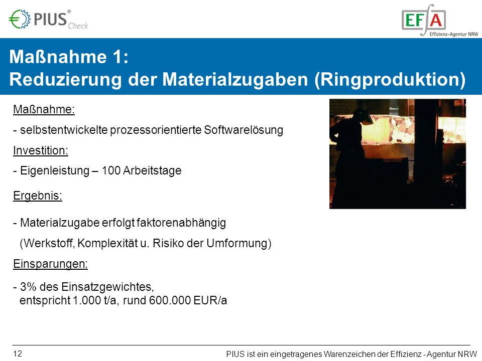 PIUS ist ein eingetragenes Warenzeichen der Effizienz - Agentur NRW