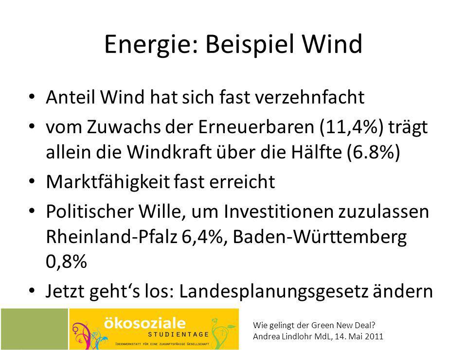 Energie: Beispiel Wind