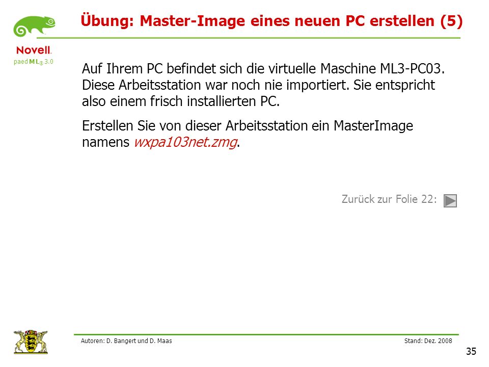 Übung: Master-Image eines neuen PC erstellen (5)